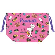 SNKN3165 マチ付巾着 PEANUTS フード&スイーツ [キャラクターグッズ]