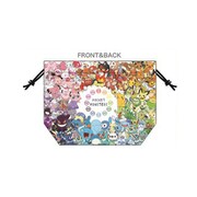 PMKN1481 マチ付巾着 ポケットモンスター カラフル [キャラクターグッズ]