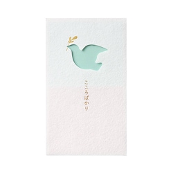 窓ぽち袋 こころばかり 鳥 3枚入 ノ-MD3PS