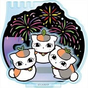 夏目友人帳 切り絵シリーズ アクセサリースタンド トリプルニャンコ先生 B 花火 [キャラクターグッズ]