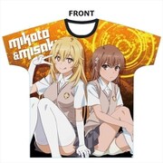 とある科学の超電磁砲T フルグラフィックTシャツ 御坂美琴＆食蜂操祈 [キャラクターグッズ]