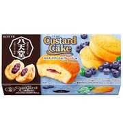【限定】八天堂監修カスタードケーキ カスタードくりーむ&ブルーベリー味 6個