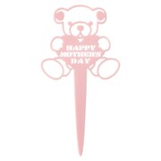 母の日 アクリルフラワーピック 10本 1：クマ MA-PFP1