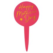 母の日 アクリルフラワーピック 10本 3：ピンク MA-PFP3