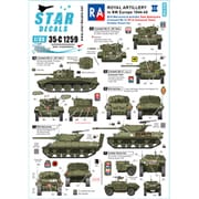 SD35-C1259 WWII 英 英国王立砲兵隊♯2 北西ヨーロッパのクロムウェル戦車 M10ウルヴァリン アキリーズ駆逐戦車 [1/35スケール デカール]