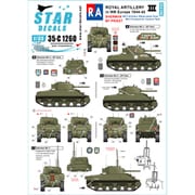 SD35-C1260 WWII 英 英国王立砲兵隊♯3 北西ヨーロッパのシャーマンOP戦車 M7プリースト [1/35スケール デカール]