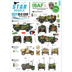 SD35-C1269 現用 仏 NATO軍ISAF♯3 アフガニスタンでのフランス陸軍所属VABとVBL [1/35スケール デカール]