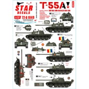 SD72-A1049 現代 露/ソ 冷戦時代のT-55A ソビエト及びワルシャワ機構 [1/72スケール デカール]