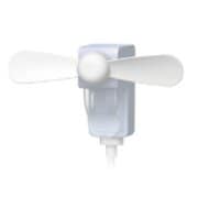 スマホクリップファン for Android USB電源 ホワイト FSV-01A（WH）