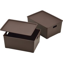 キーパーBOX スリム蓋付2個組