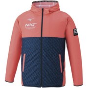 32JE022063 [N-XT ウィンドブレーカーJKT ファイアリーコーラル×ドレスネイビー S ユニセックス]