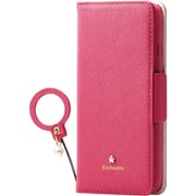PM-A19APLFJM2PD [iPhone SE（第2世代）/8/7 4.7インチ用 ソフトレザーケース Enchantee（アンシャンテ） 女子向 磁石付 リング付 ディープピンク]