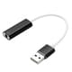 USB オーディオアダプター 3.5mm 4極 ヘッドセット変換 ドライバー不要 プラグアンドプレイ P-4XU