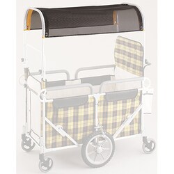 ベビーカー用品 A0140 エアバス用 メッシュ日除け幌一式 ブラック