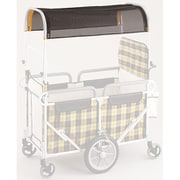 ベビーカー用品 A0140 エアバス用 メッシュ日除け幌一式 ブラック