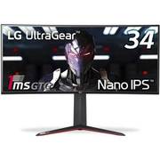 34型 21:9 曲面型ウルトラワイドゲーミングモニター(3440×1440)/HDR 400/144Hz/1ms GTG/NanoIPS/FreeSync Premium/G-SYNC Compatible/高さ調整 34GN850-B