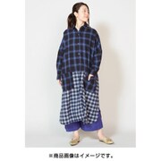 ロングシャツ レディース CAA-9103 ノブショーSH BLUE