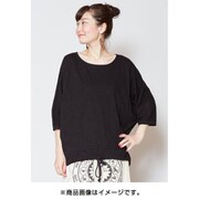 ロングシャツ レディース CMI-8407 ユタタTOP BLACK