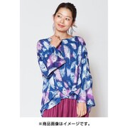 ロングシャツ レディース IAC-0411 ピコットTOP NAVY