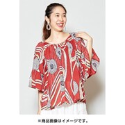 ロングシャツ レディース IAC-0437 ドウニBL RED