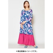 ロングシャツ レディース IAC-0453 ピコットOP NAVY