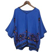 カットソー レディース IDS-0109 ウクラエTOP BLUE