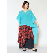 Tシャツ レディース IDS-8424 チョリンOP BLUE