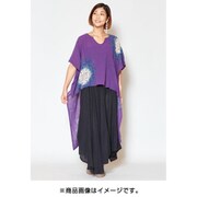 ロングシャツ レディース IDS-8425 イネスOP PURPLE