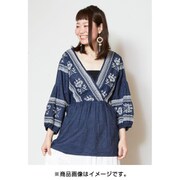 ロングシャツ レディース IDS-9111 ダリーエBL DARK