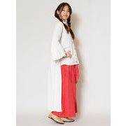 ロングシャツ レディース IDS-9402 ハイロカーデ WHITE