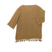ロングシャツ レディース IMJ-0431 フリンジクルタ BEIGE