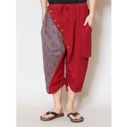 ロングパンツ メンズ IRR-7207 セイーヌM-PT RED