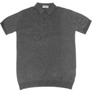 20JSM-ADRIAN-CHARCOAL-M [ニットポロシャツ STANDARD FIT メンズ M サイズ]
