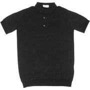 20JSM-ADRIAN-BLACK-M [ニットポロシャツ STANDARD FIT メンズ M サイズ]