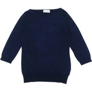 20JSL-CASSANDRA-NAVY-M [7分袖ボートネックニット SLIM FIT レディース M サイズ]