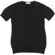 クルーネックニットTシャツ SLIM FIT レディース M サイズ 20JSL-DANIELLA-BLACK-M