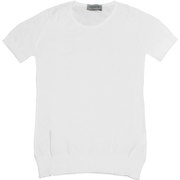 クルーネックニットTシャツ SLIM FIT レディース S サイズ 20JSL-DANIELLA-WHITE-S