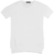 クルーネックニットTシャツ SLIM FIT レディース M サイズ 20JSL-DANIELLA-WHITE-M