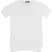 クルーネックニットTシャツ SLIM FIT レディース L サイズ 20JSL-DANIELLA-WHITE-L