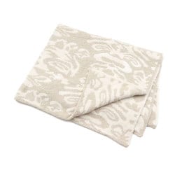 kashwére MALTCREME ブランケット約183cm×135cm BLANKET / DAMASK(135×183cm blue/creme): BLANKET | kashwere