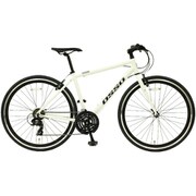 クロスバイク 500mmアルミフレーム 外装21段 700C マットホワイト 0SS0/20V330