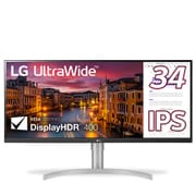 34型 HDR対応21:9 ウルトラワイドモニター(2560×1080) DisplayHDR400/MaxxAudio対応/7W+7Wスピーカー/FreeSync/フリッカーセーフ/ブルーライト低減モード/高さ調整/チルト 34WN650-W