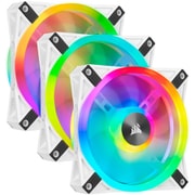 iCUE QL120 RGB White 120mm PWM Triple Fan Kit with Lighting Node CORE CO-9050104-WW