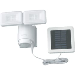 ソーラー式 LED防犯センサーライト パールホワイト LSL-SBTN-800