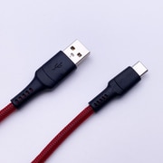 ストロングケーブル採用 USB Type-Cケーブル 3m レッド ECM-ST3C300R