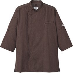 コックシャツ C-78 杢ブラウン SS AS8609
