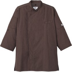 コックシャツ C-78 杢ブラウン 3L AS8609