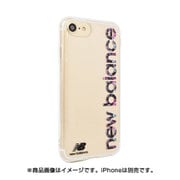 74513-1 [New Balance iPhone SE（第2世代）/8/7/6s/6 4.7インチ用 TPUクリアケース/縦ロゴフラワー柄]