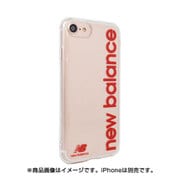 74513-2 [New Balance iPhone SE（第2世代）/8/7/6s/6 4.7インチ用 TPUクリアケース/縦ロゴレッド]