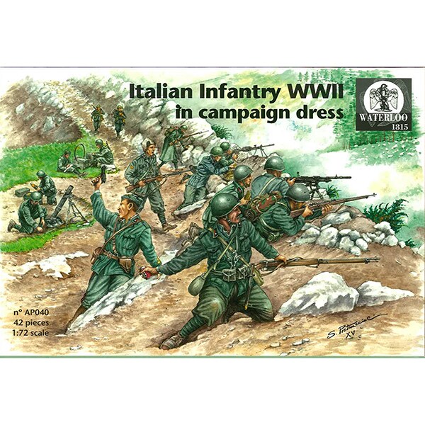 Wa740 イタリア歩兵キャンペーンドレスww2 14ポーズ42体 Ap040 72スケール 有名な 1 ソフトプラフィギュアセット